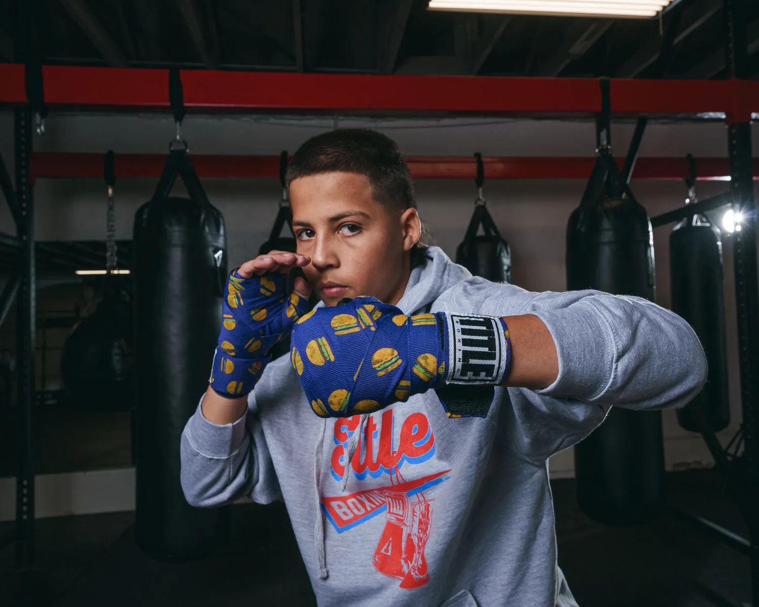 TITLE Boxing Print Hand Wraps 180"