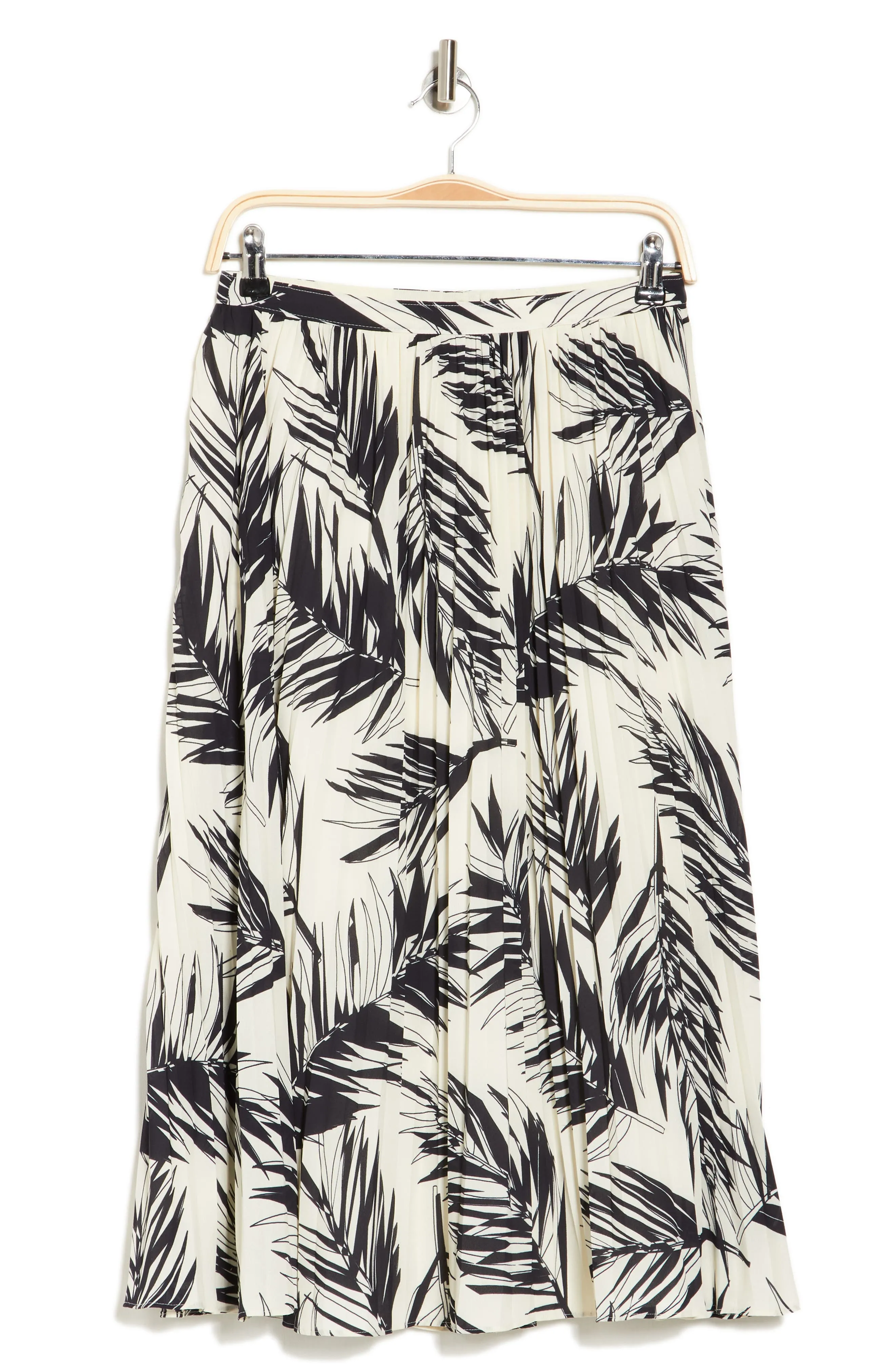 TOCCIN Pleated Midi Skirt