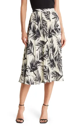 TOCCIN Pleated Midi Skirt