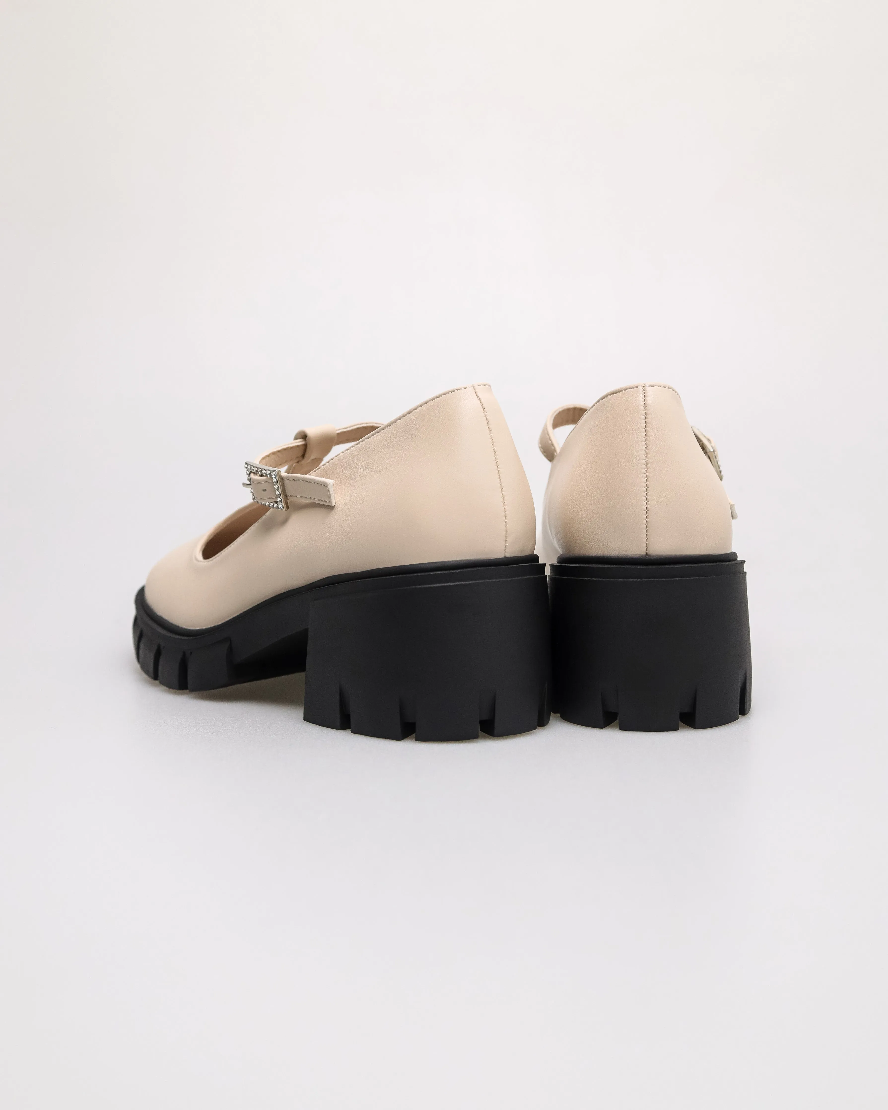 Tomaz NN395 Ladies Mary Jane Block Heels