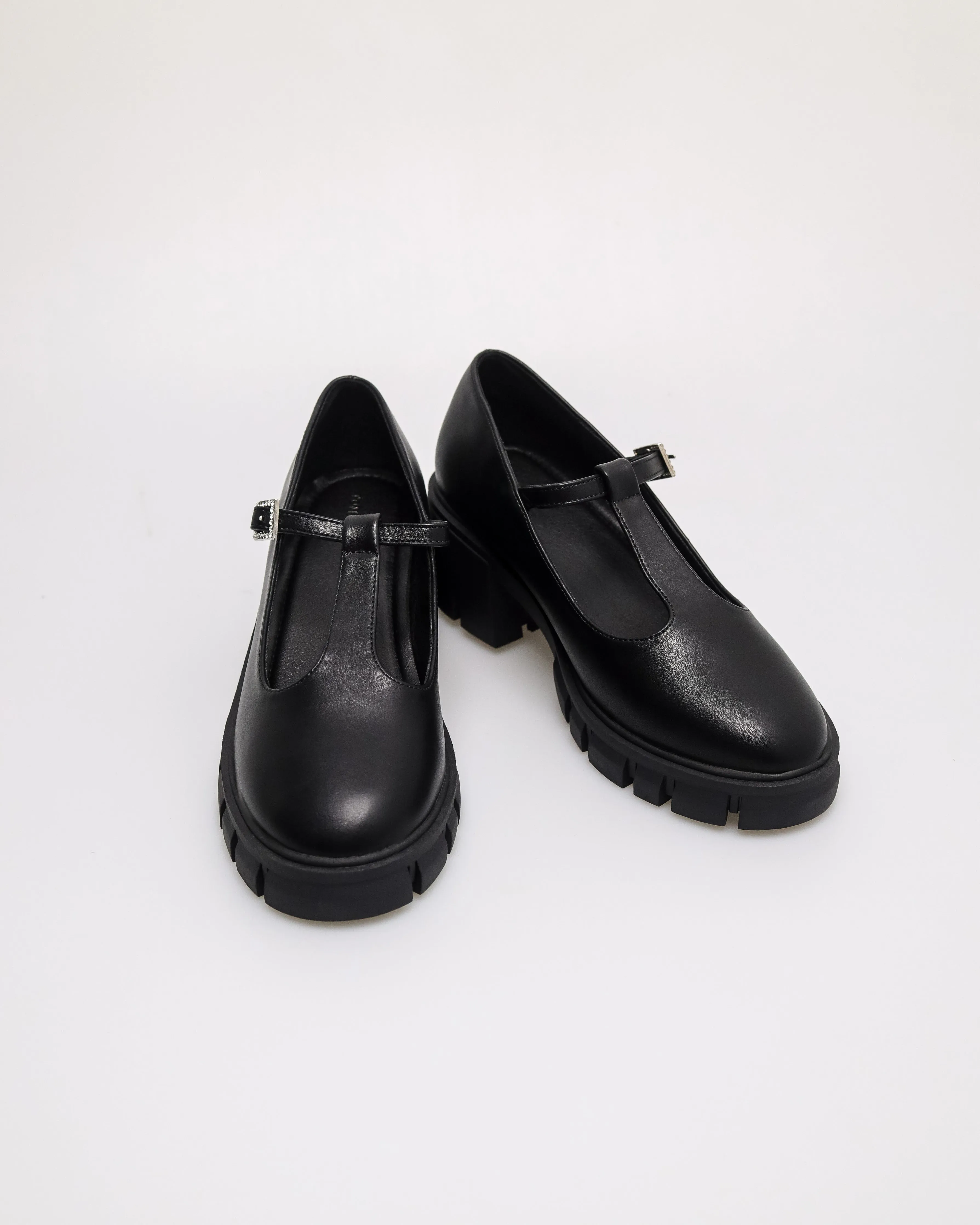 Tomaz NN395 Ladies Mary Jane Block Heels
