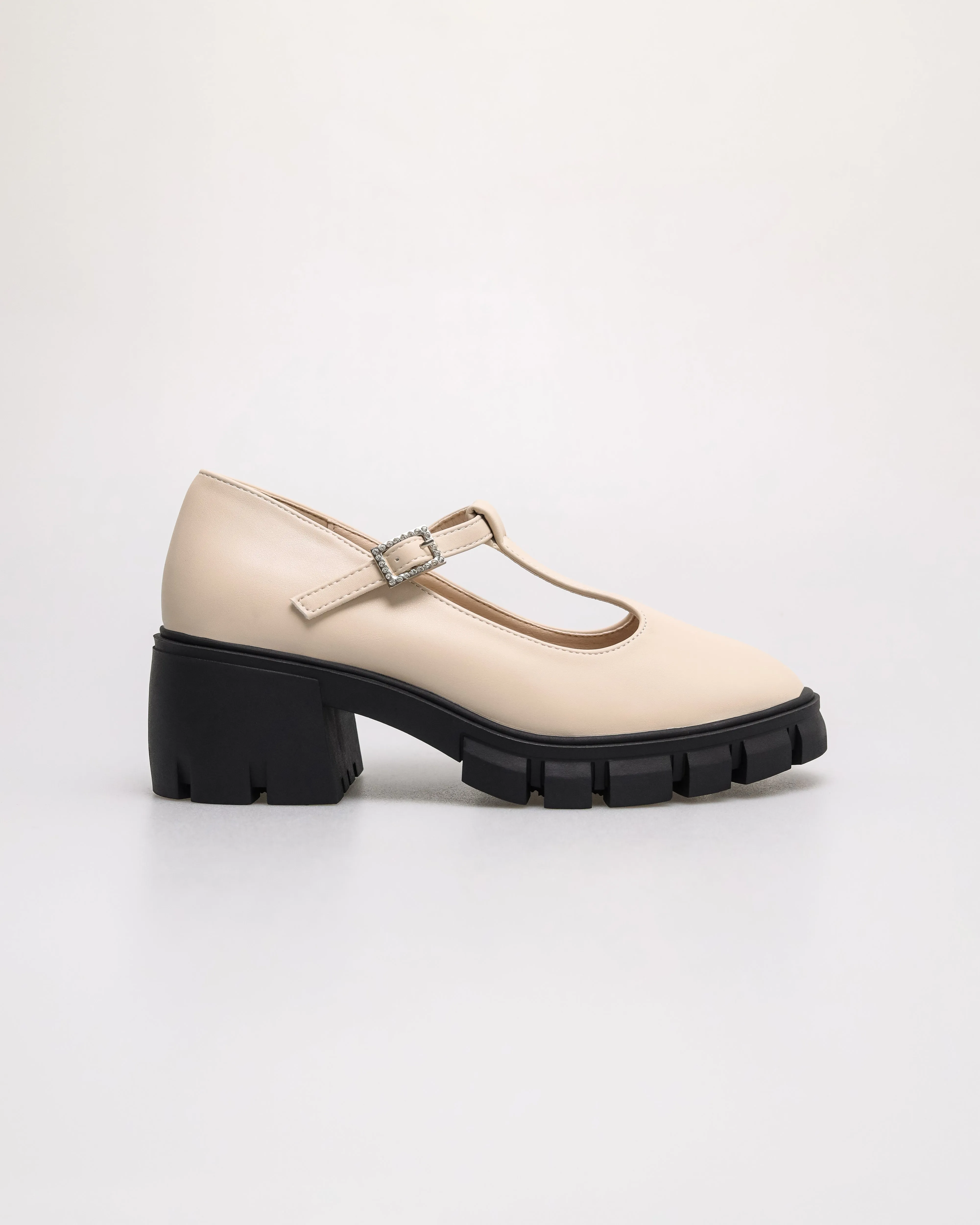Tomaz NN395 Ladies Mary Jane Block Heels