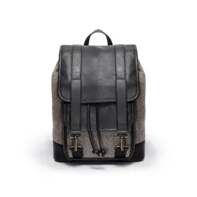 Tomcat  | Gray | Herringbone | Black Leather