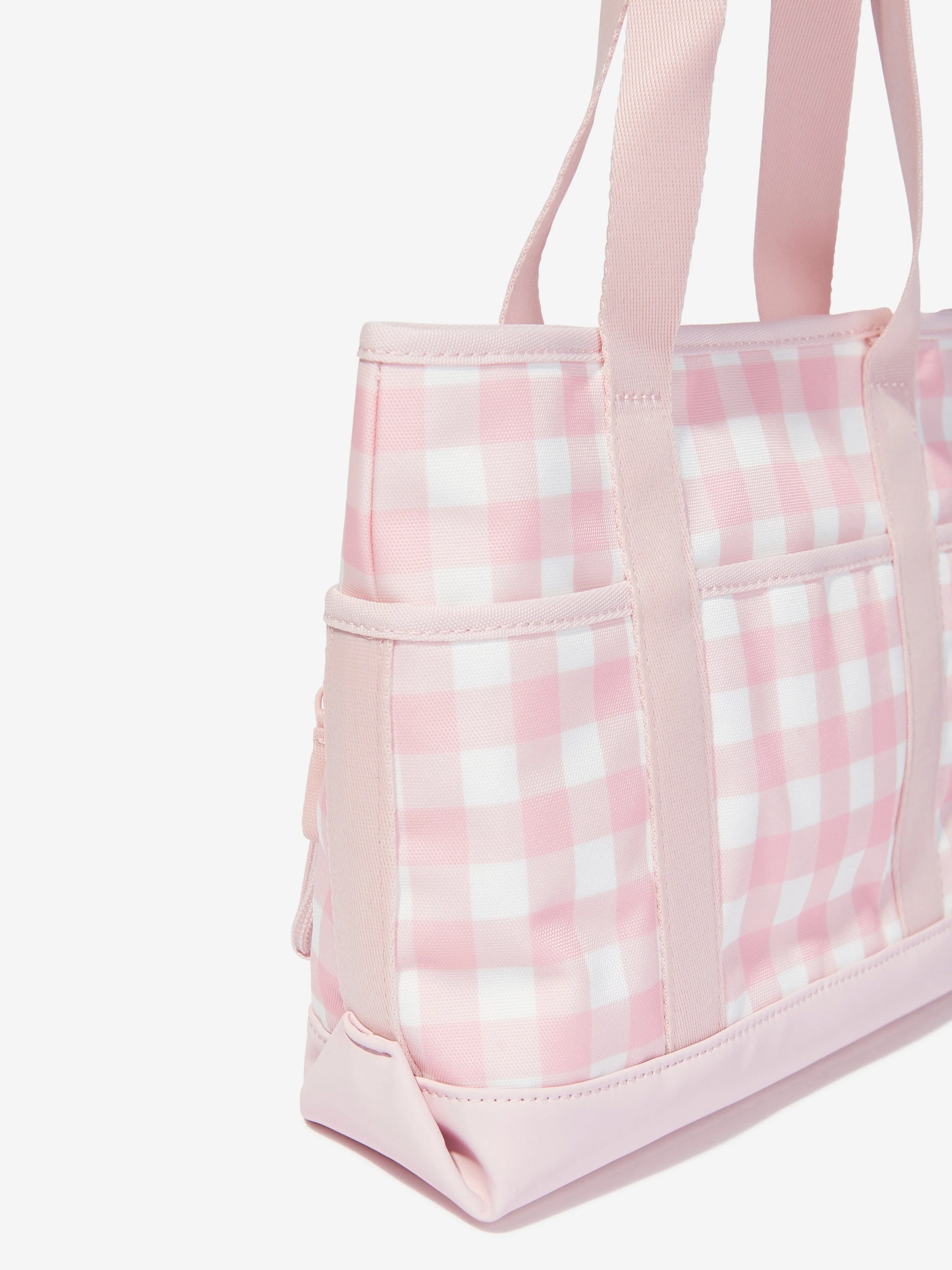 Tommy Hilfiger Girls Prep And Sport Gingham Tote Bag in Pink