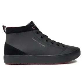 Tommy Hilfiger TH Hi Vulc Cleat LTH Mix Sneaker Men - BLKBLK