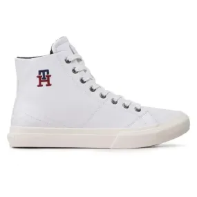 Tommy Hilfiger Th Hi Vulc Street Leather Men FM0FM04739-WHT