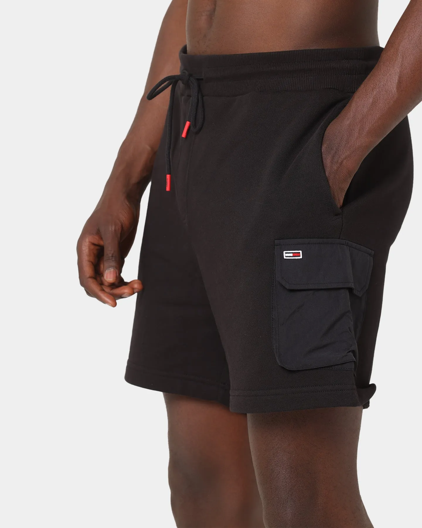 Tommy Jeans Fabric Mix Cargo Shorts Black