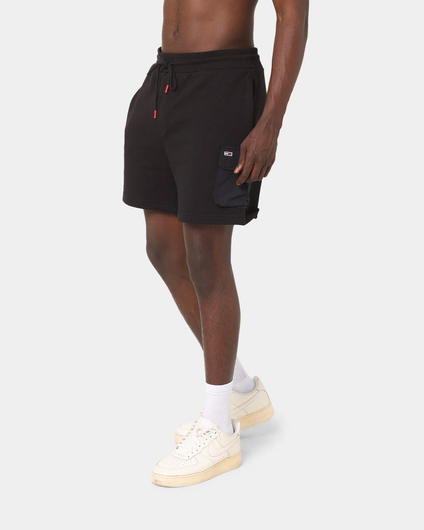 Tommy Jeans Fabric Mix Cargo Shorts Black