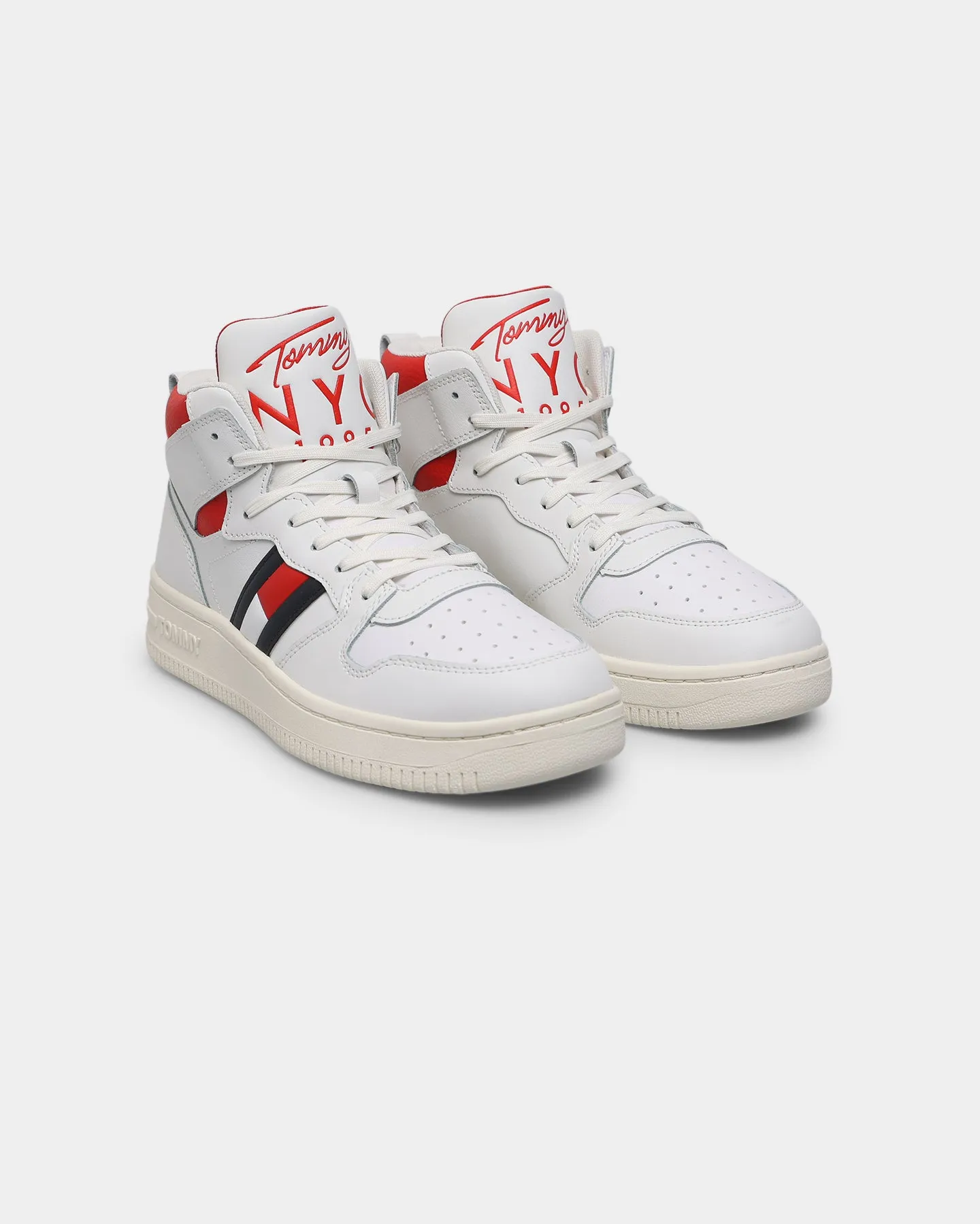 Tommy Jeans Women's Mid Basketball Sneaker Ecru