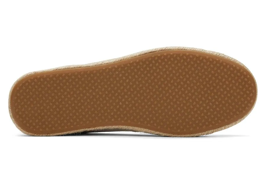 TOMS Womens Santiago Suede Espadrille - Putty
