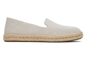 TOMS Womens Santiago Suede Espadrille - Putty