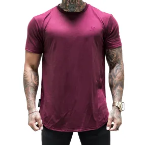 Tonal Scallop Tees - Berry