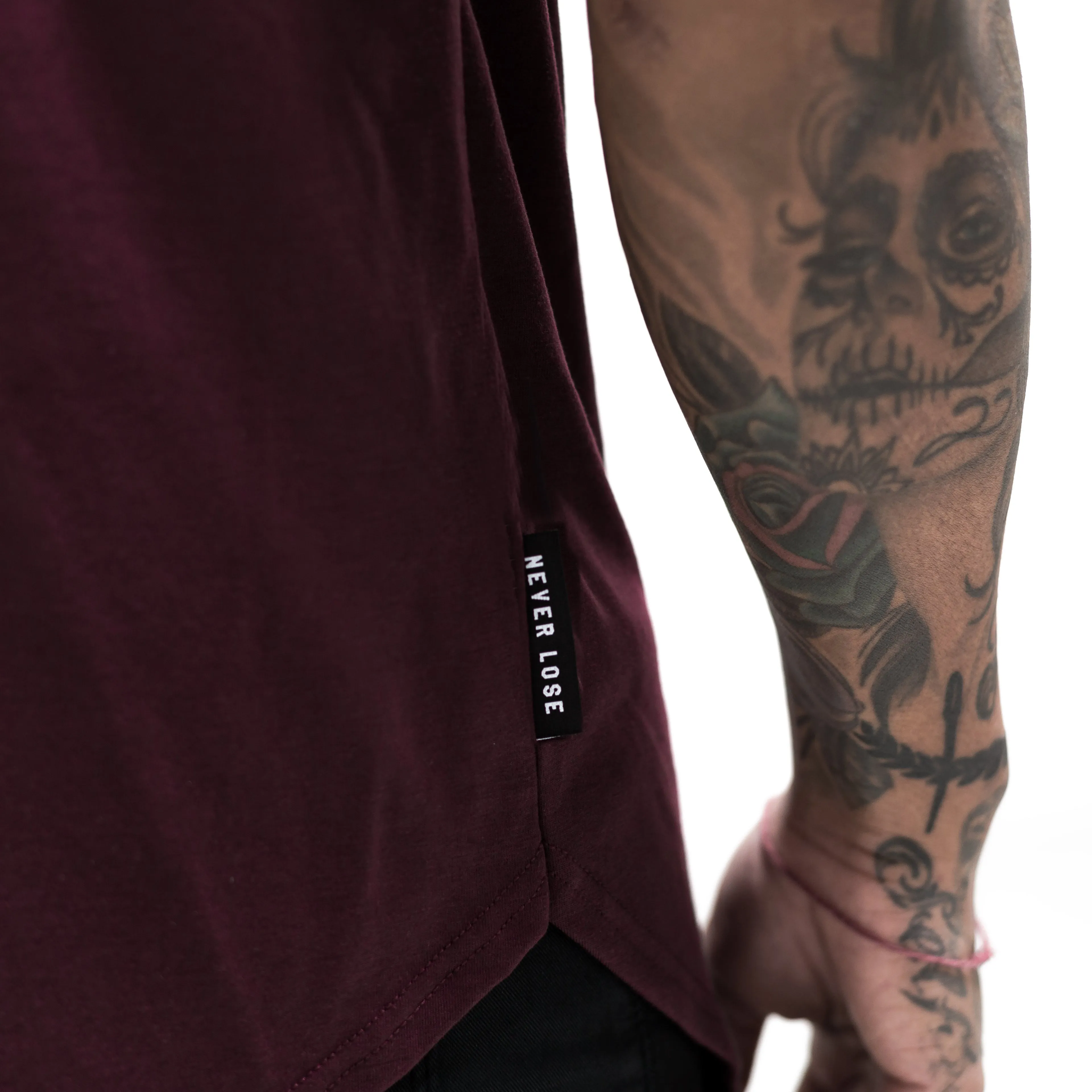 Tonal Scallop Tees - Berry