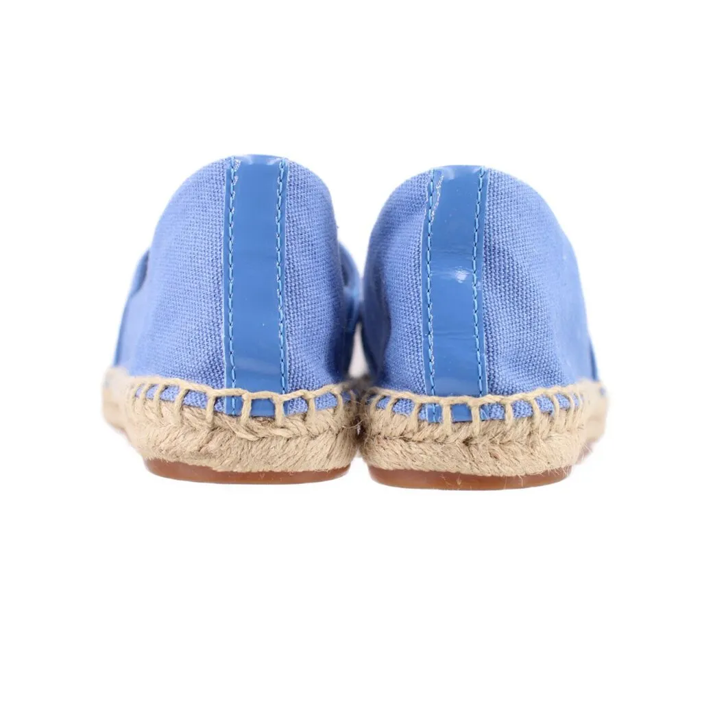 TORY BURCH ESPADRILLE FLATS BLUE 8.5 US