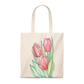 Tote Vintage Bag Tulips