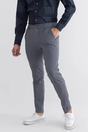 Towny Grey Knitted Chino