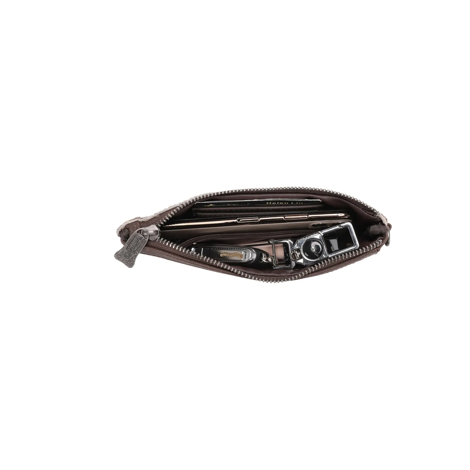 TR153-139 Trinity Ranch Western Pattern Phone Wristlet/Crossbody