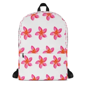 Tropical Pink Flowers Backpack