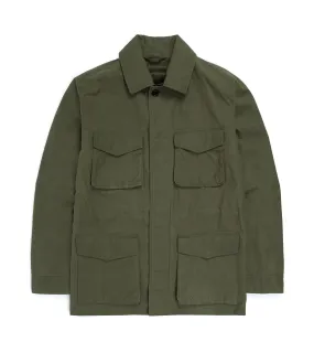 Trunk Blandford Waxed Cotton Field Jacket: Olive