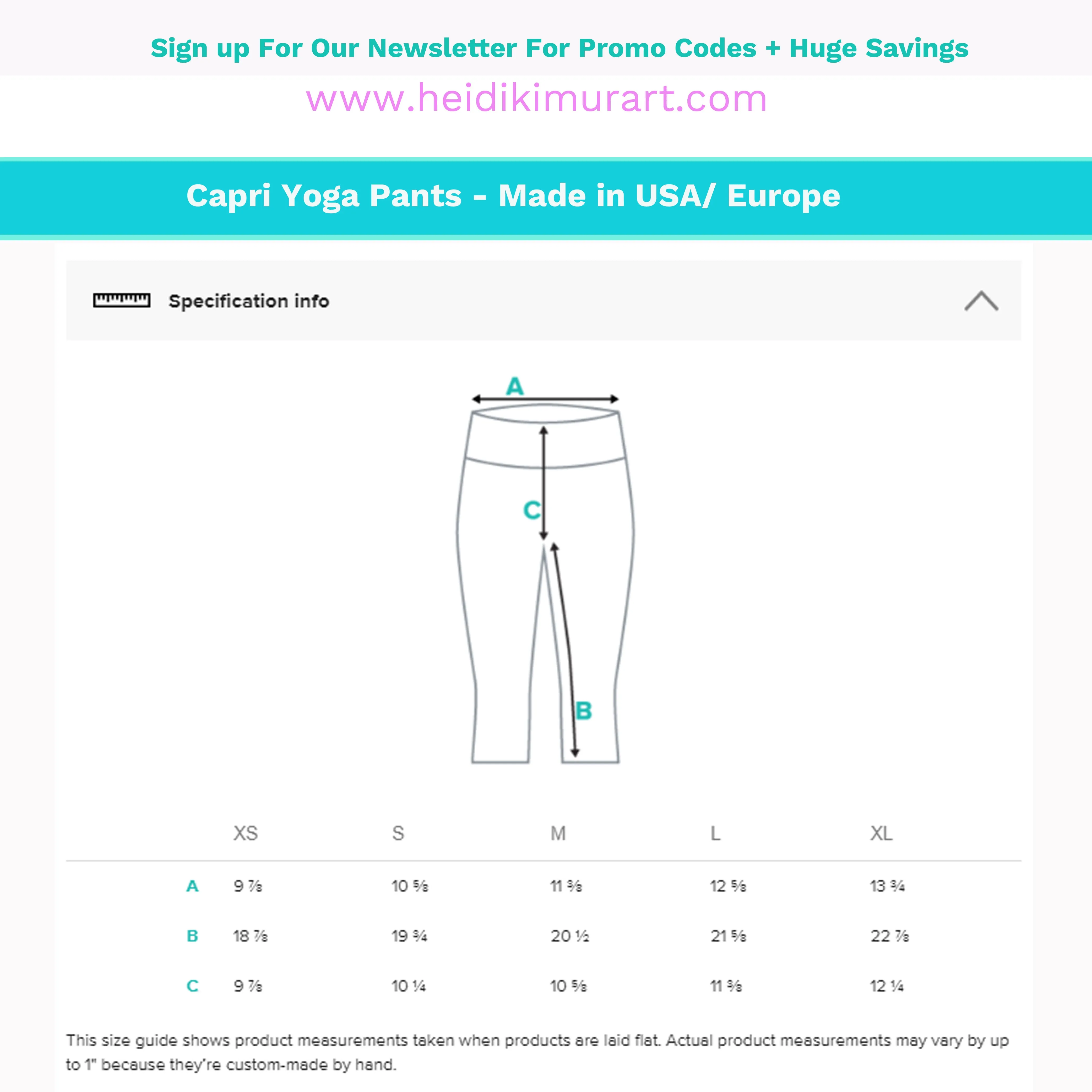 Turquoise Blue Striped Capri Leggings, Vertical Striped Women's Yoga Pants- Made in USA/EU
