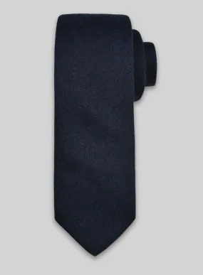 Tweed Tie - Melange Dark Blue