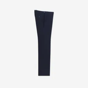 Twill Stretch Cotton Slim-Fit Tailored Pant Navy