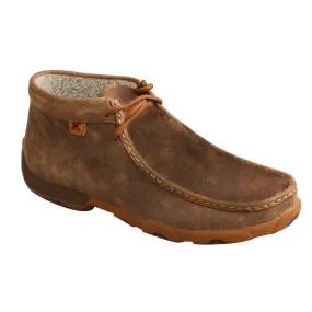 Twisted X Ladies Chukka Driving Moc Brown Bomber Shoes WDM0154