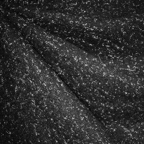 Ultra Plush Slub Boucle Wool Coating Black/White