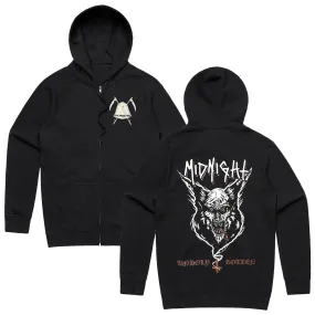 Unholy Zip Up Hoodie (Black)