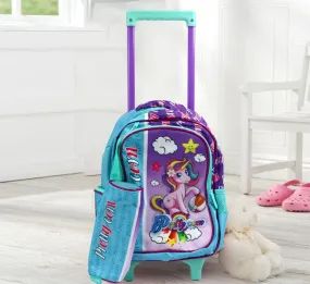 Unicorn Personalized Kids Rolling Luggage