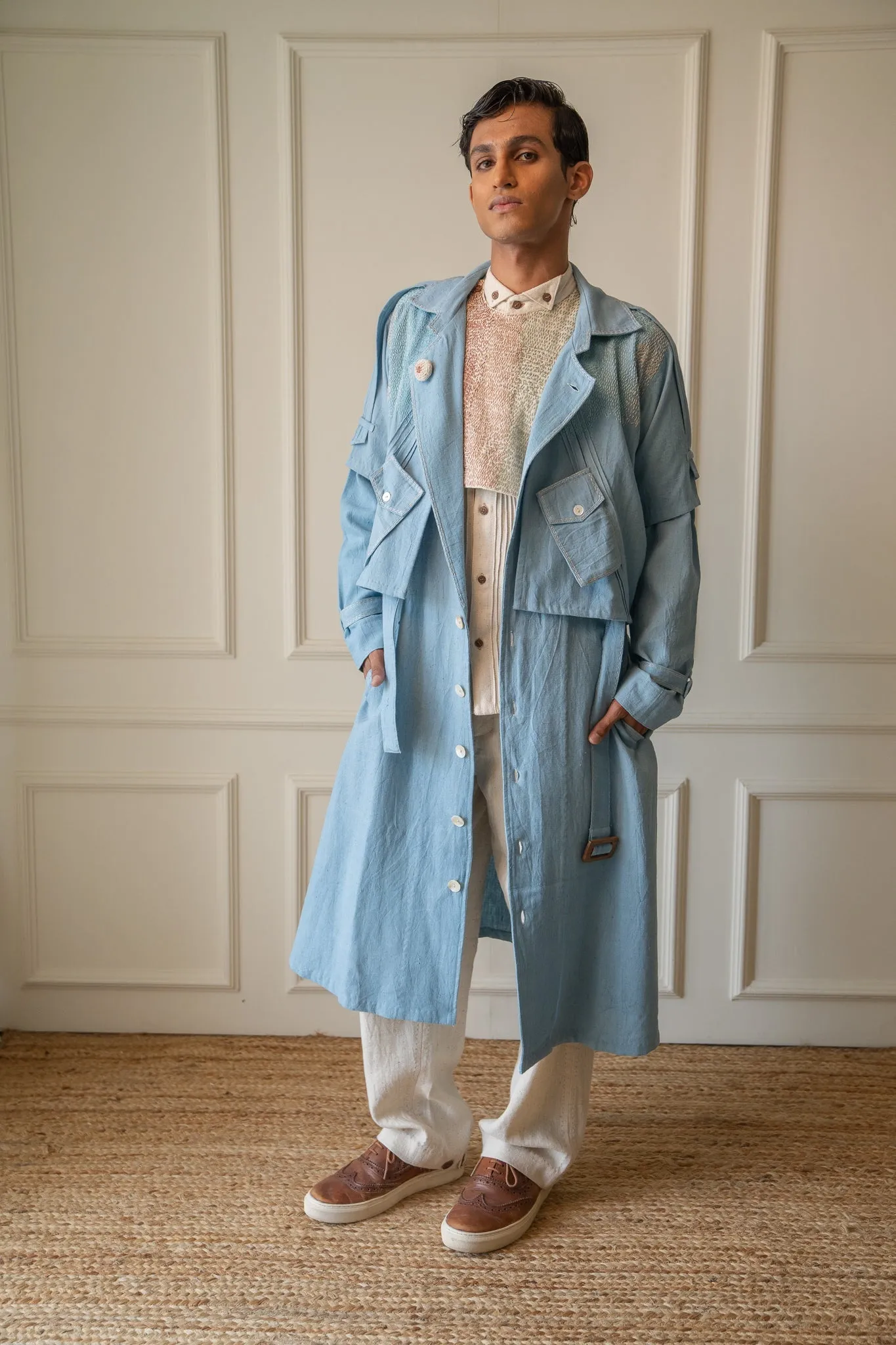 Unisex Deconstructed Trench