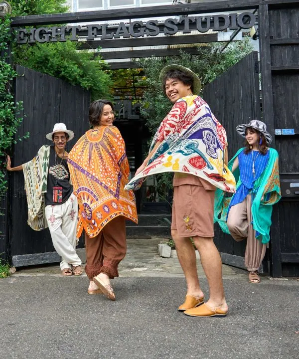 Unisex Ethnic Pattern Sheer KIMONO