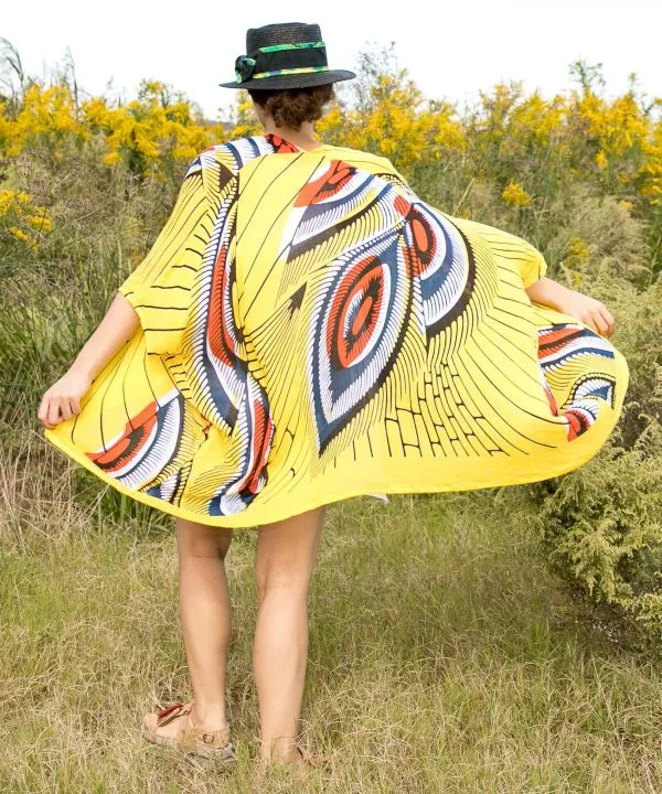 Unisex Ethnic Pattern Sheer KIMONO