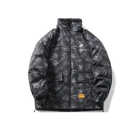 Unisex Patterned Down Jacket