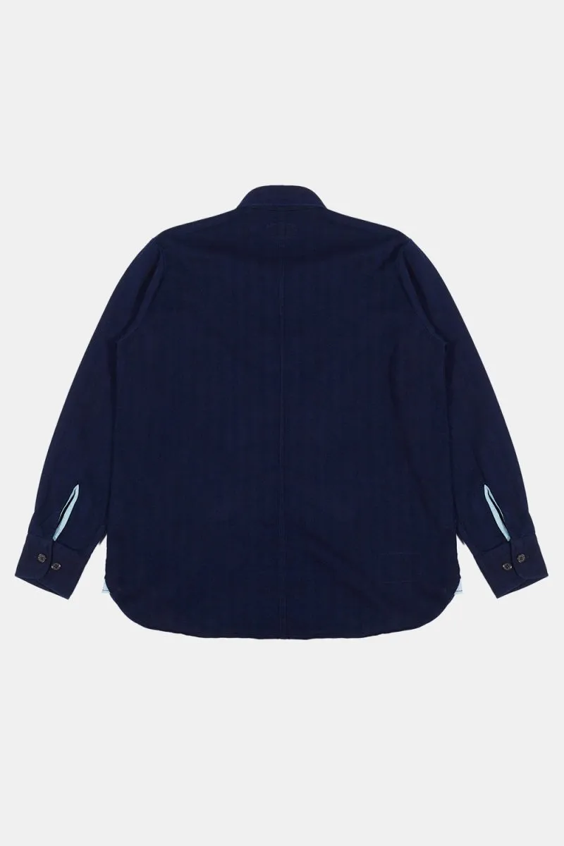 Universal Works Herringbone Denim Travail Shirt (Indigo)