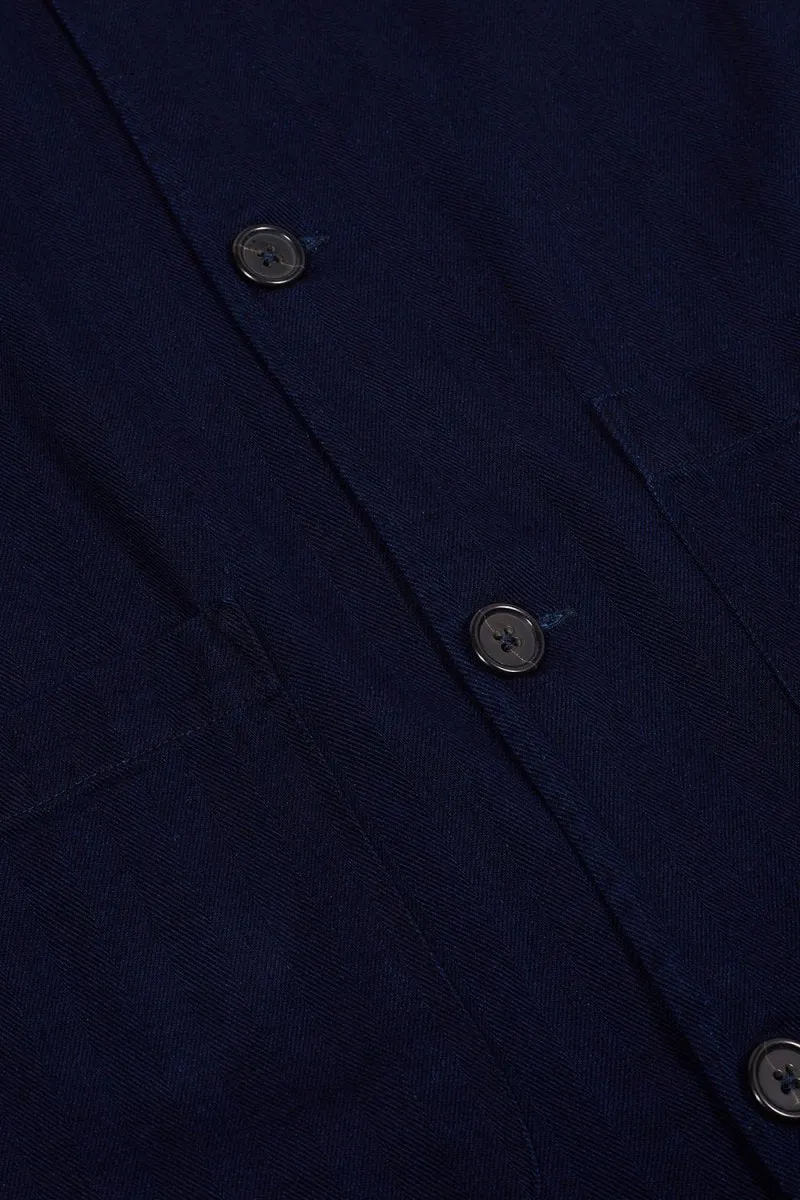 Universal Works Herringbone Denim Travail Shirt (Indigo)