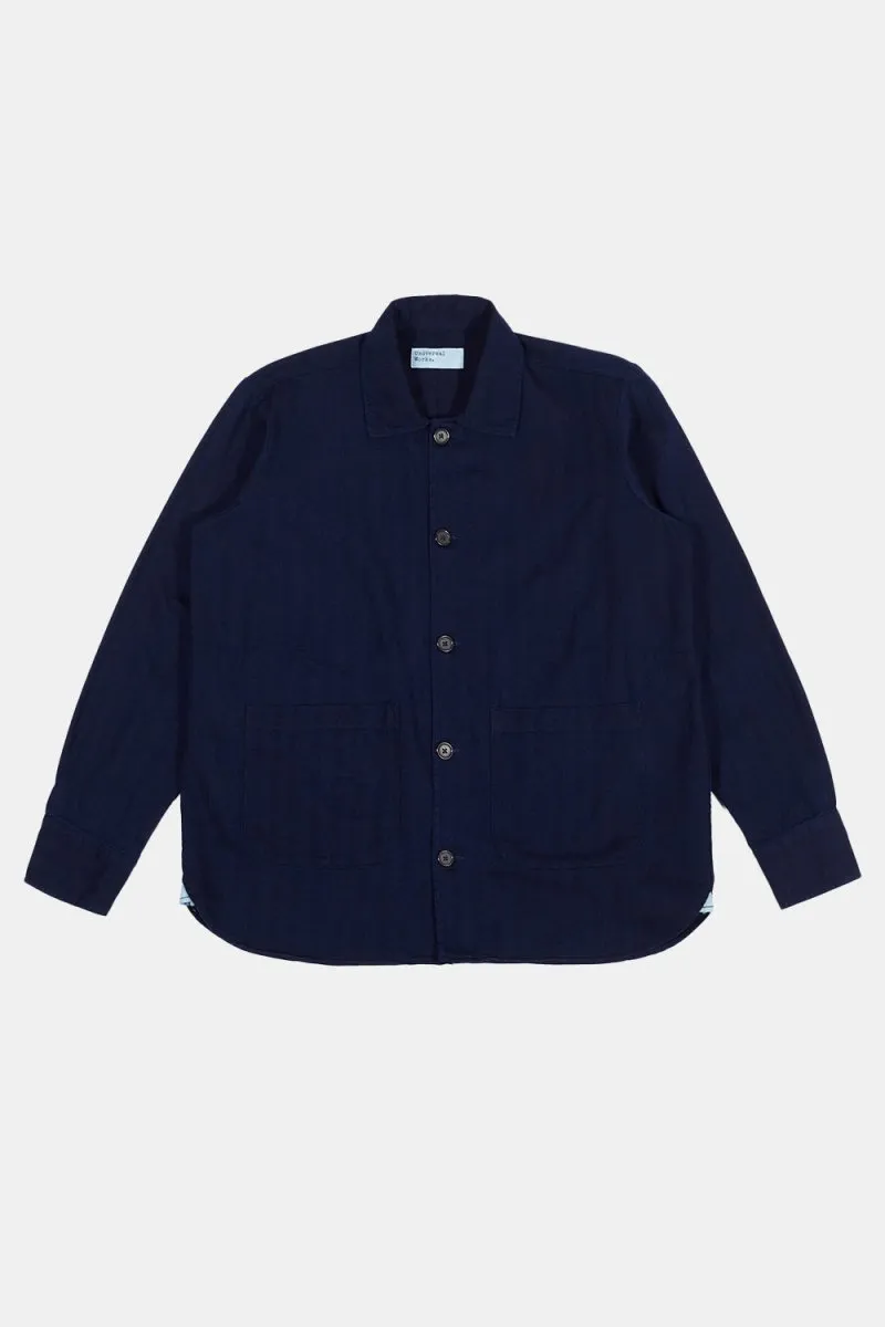 Universal Works Herringbone Denim Travail Shirt (Indigo)