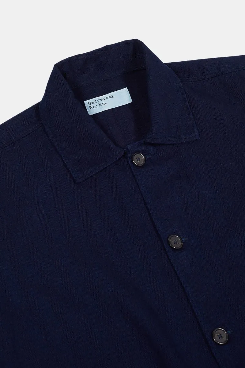 Universal Works Herringbone Denim Travail Shirt (Indigo)