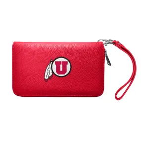 University of Utah Zip Organizer Wallet Pebble