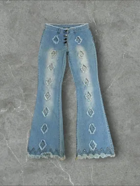 UNTAGGED BELL BOTTOM STRETCHY DENIM