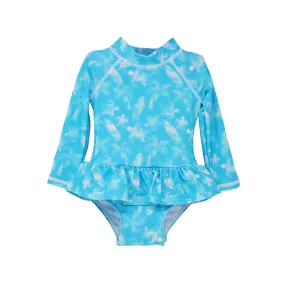 UPF 50  Alissa Infant Ruffle Rash Guard Swimsuit - G