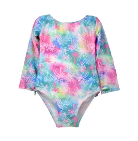 UPF 50  Charlie L/S Rash Guard Swimsuit - E