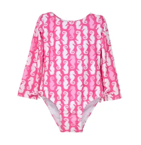 UPF 50  Charlie L/S Rash Guard Swimsuit - F