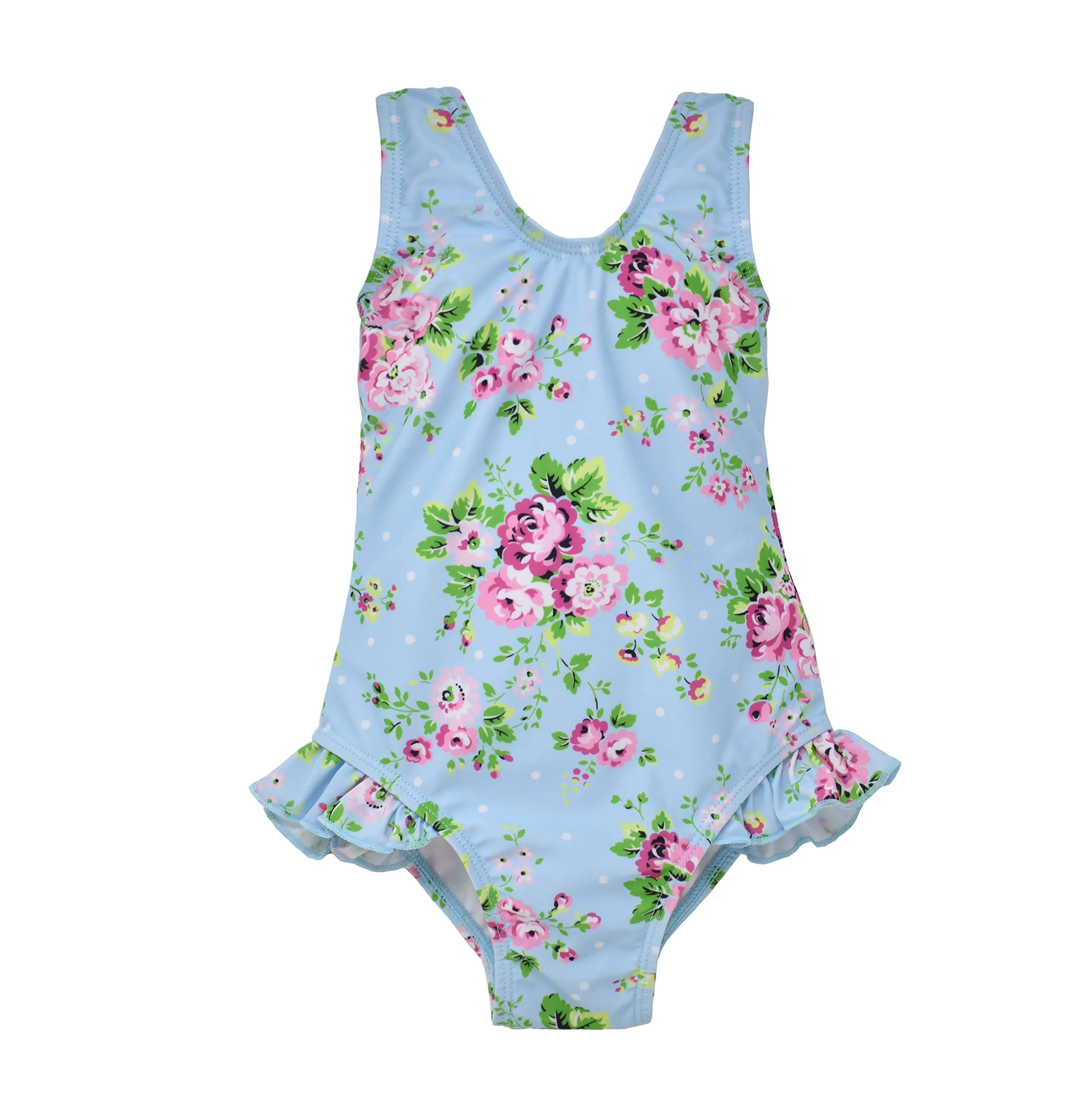 UPF 50  Delaney Hip Ruffle Swimsuit - E