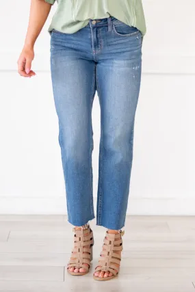 Upliftment Mid Rise Ankle Straight