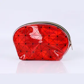 US Holographic Portable Travel Cosmetic Makeup Bag PU Handy Toiletry Waterproof
