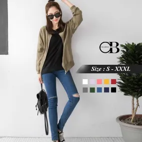 V NECK BAT SLEEVE TOPS