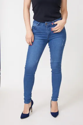 V RIPPED JEANS