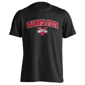 Valdosta State University VSU Blazers Arch Text with Logo Short Sleeve T-Shirt