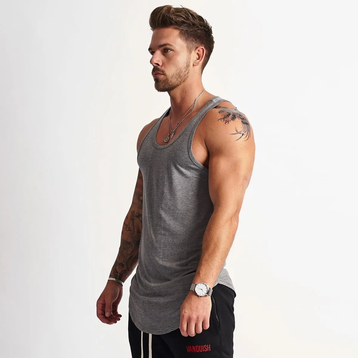 Vanquish Lifestyle Grey Tank